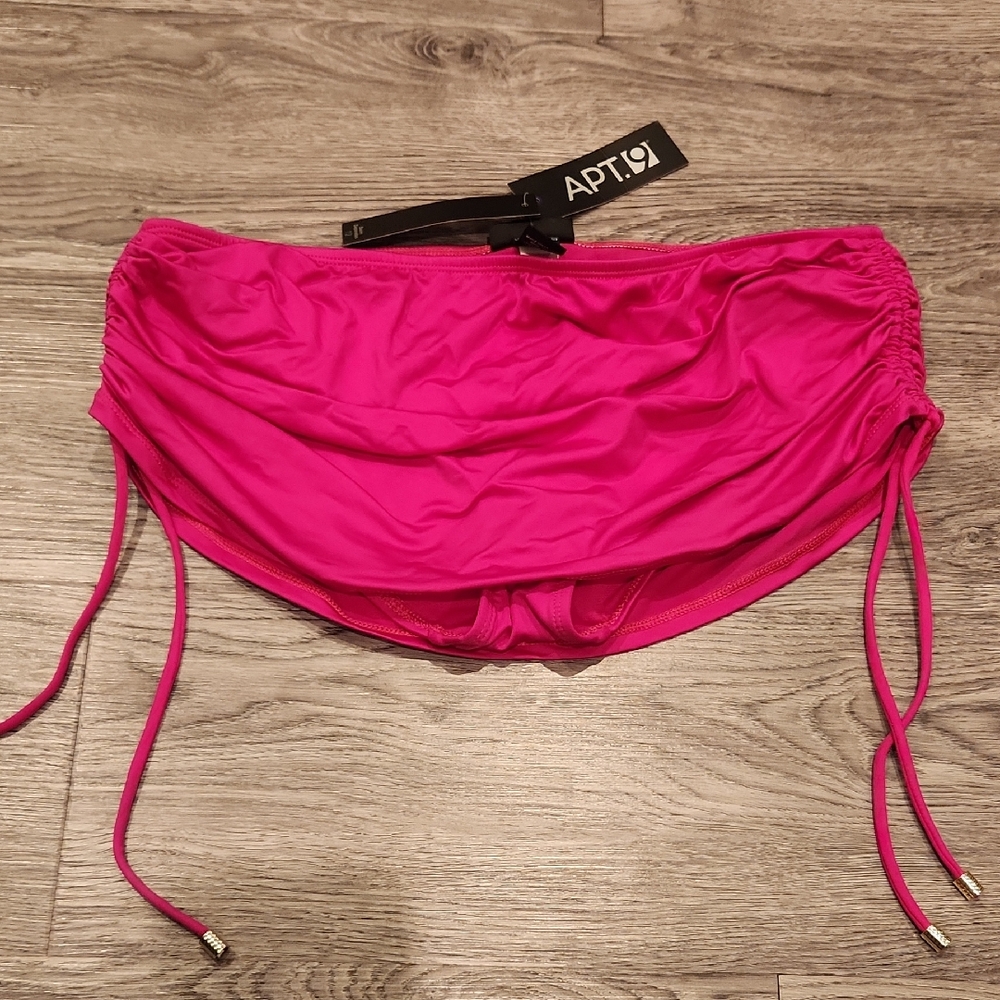 NWT- Apt. 9 Fuchsia Ruched Bikini Bottom